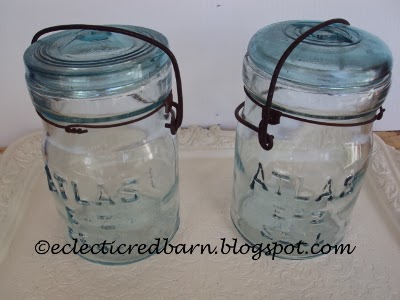 Eclectic Red Barn: Blue Mason Jars