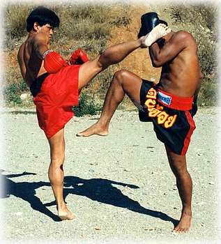 Boxe thaïe, entrainement