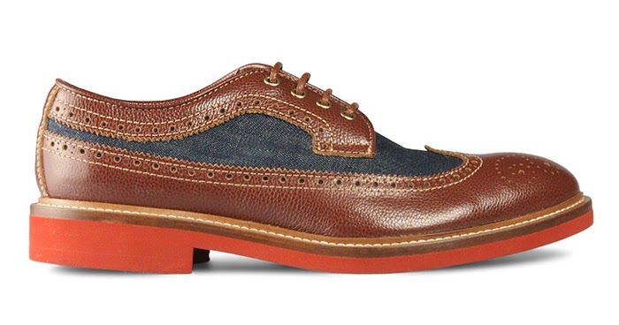 denim brogues