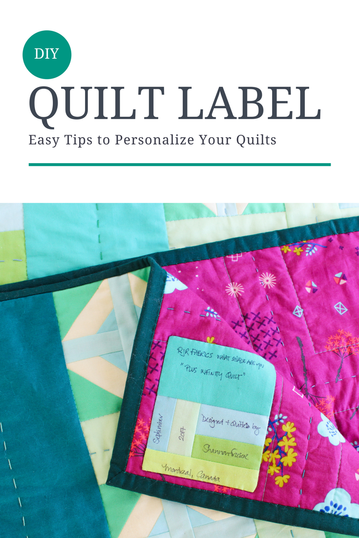 Shannon Fraser Designs DIY Quilt Label How to Create a Custom Quilt