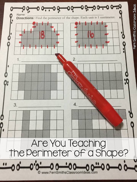 Free Perimeter of a Shape Printable Worksheet from Fern Smith's Classroom Ideas at Classroom Freebies!