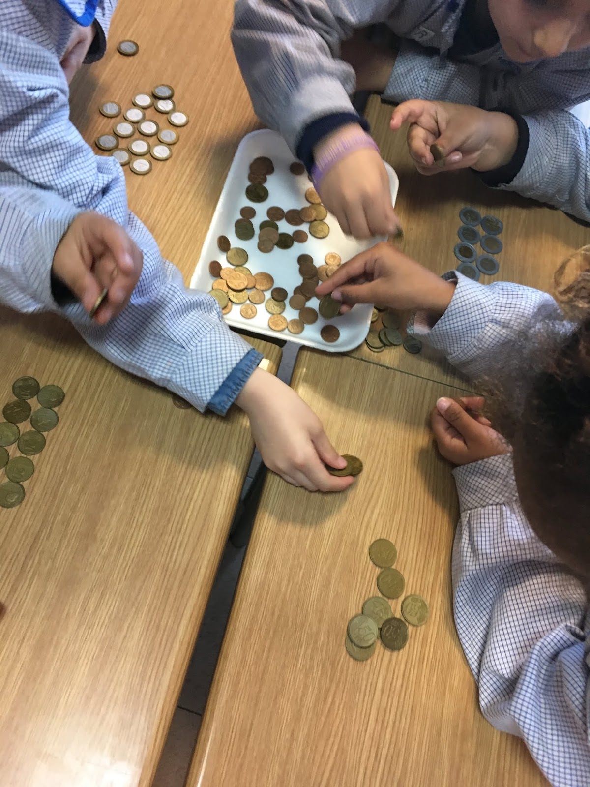 Nos divertimos en Primaria Jugamos con las monedas.