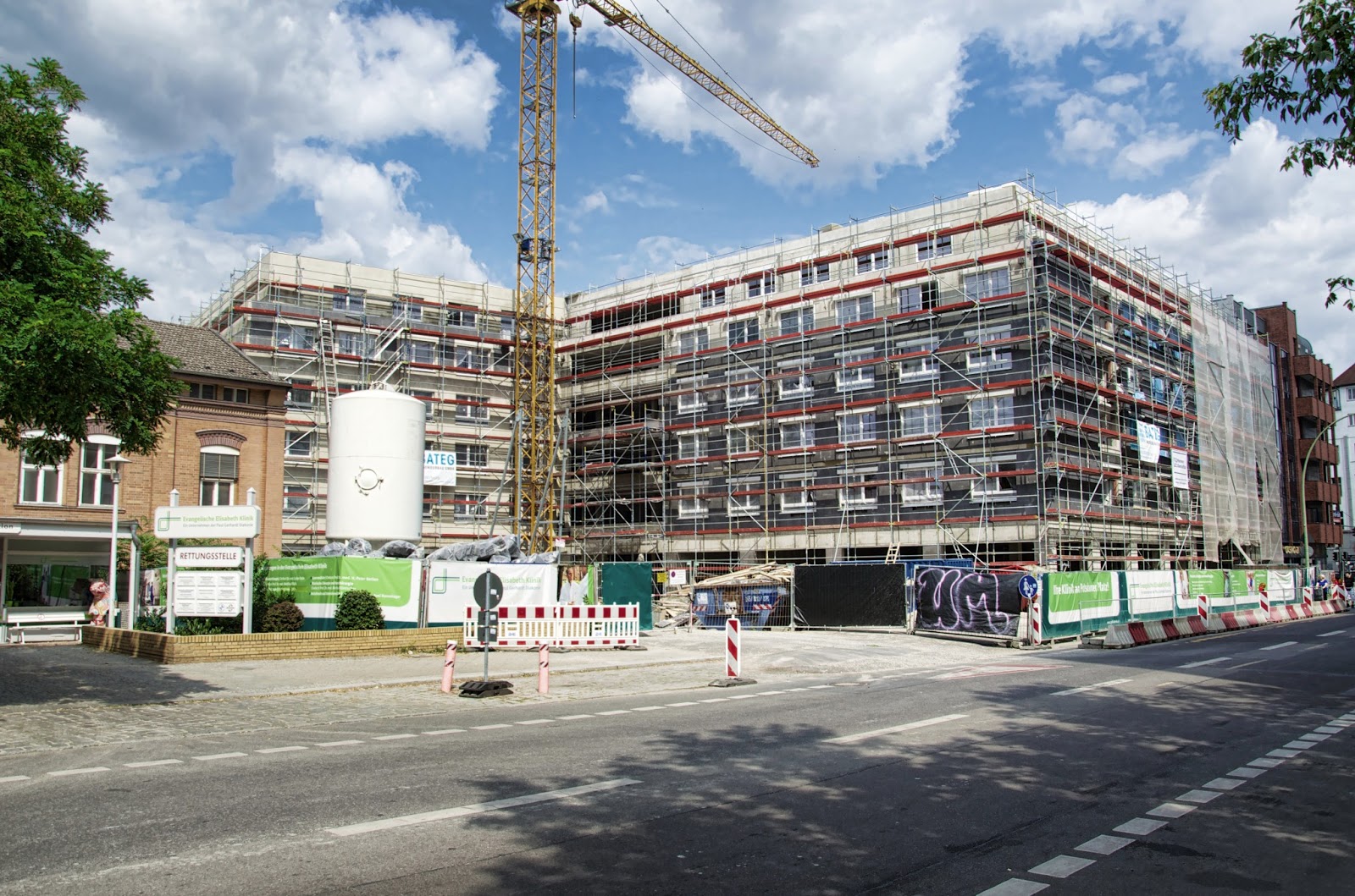 Berliner Baustellen 0088, Baustelle Erweiterung Evangelische Elisabeth Klinik, Lützowstraße Berliner Baustellen 0088, Baustelle Erweiterung Evangelische Elisabeth Klinik, Lützowstraße