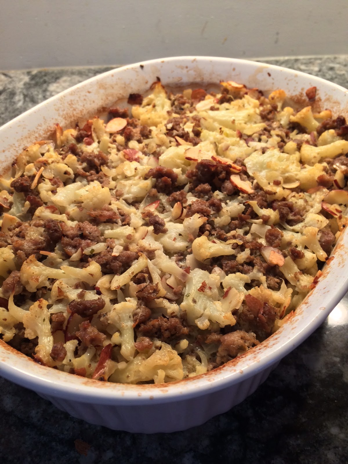 Paleo Hamburger and Cauliflower Casserole