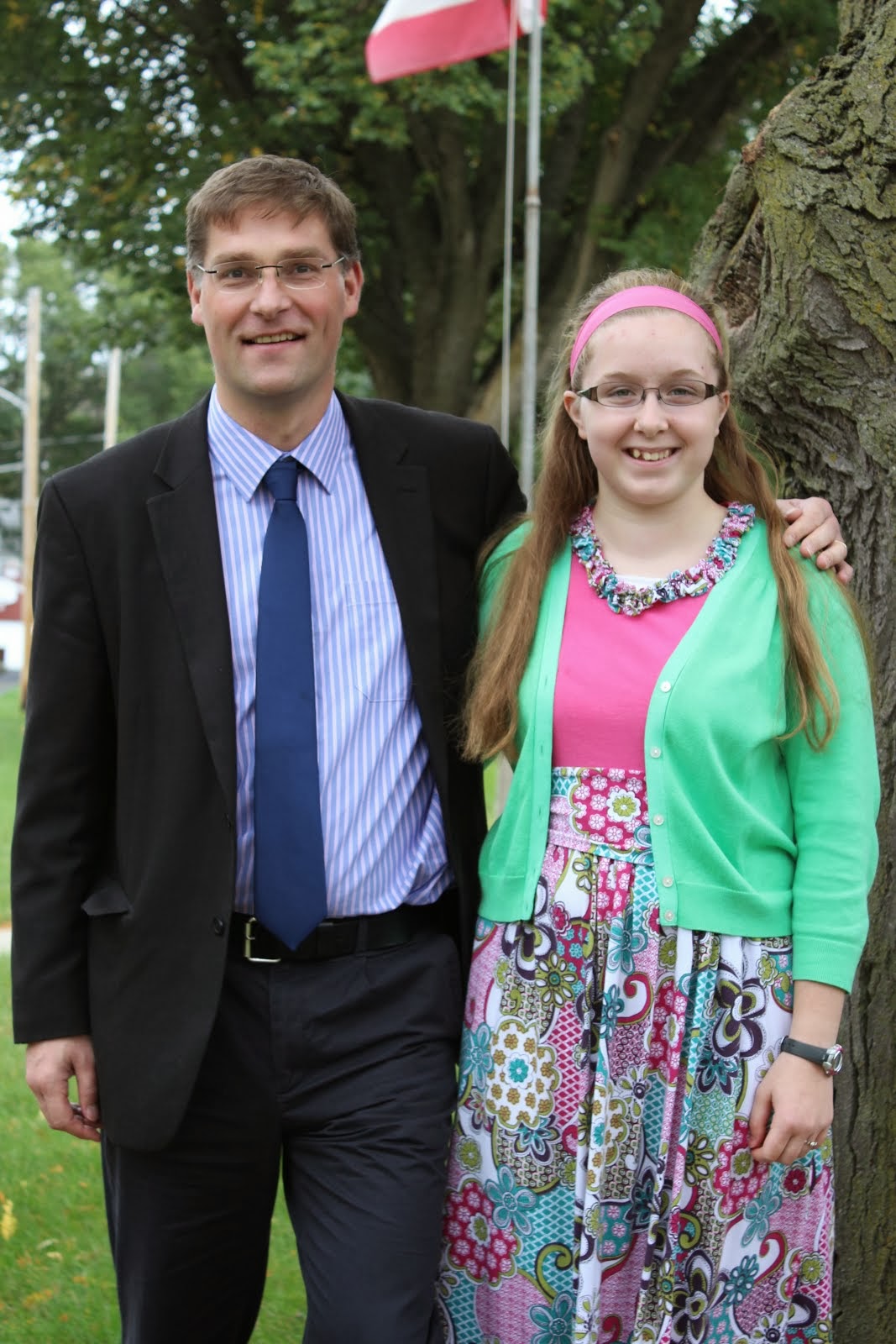 Blogger: Allison Ockenfels with the founder of Mary's Meals, Magnus MacFarlane-Barrow from Scotland