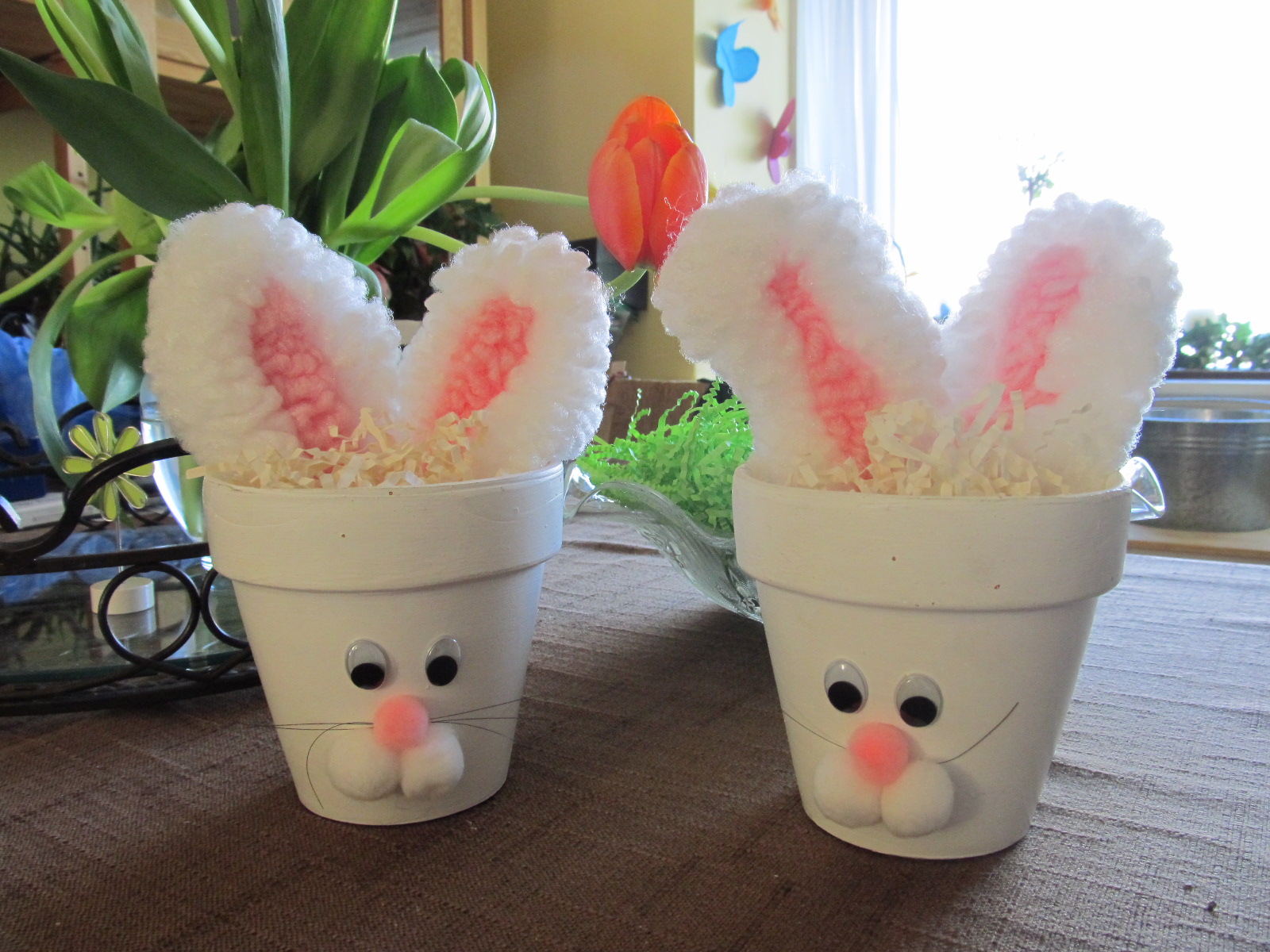my scraps | Terra Cotta Bunny Pots