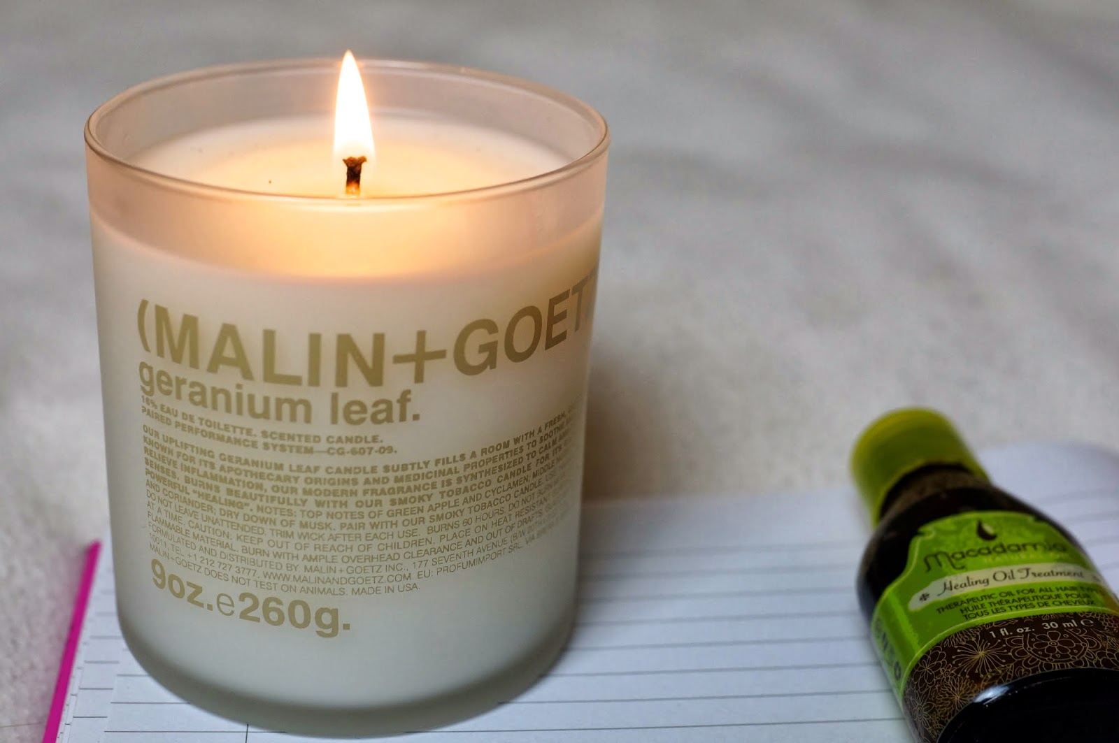 Malin+Goetz Geranium Leaf candle
