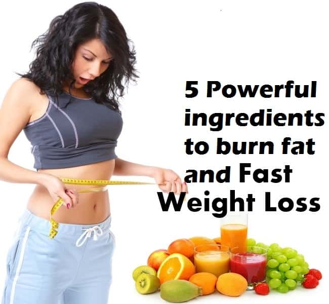5 Powerful ingredients to burn stored fat