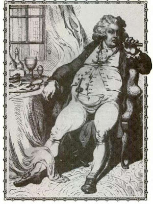 Jorge IV sufriendo su digestión