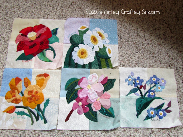 applique state flowers