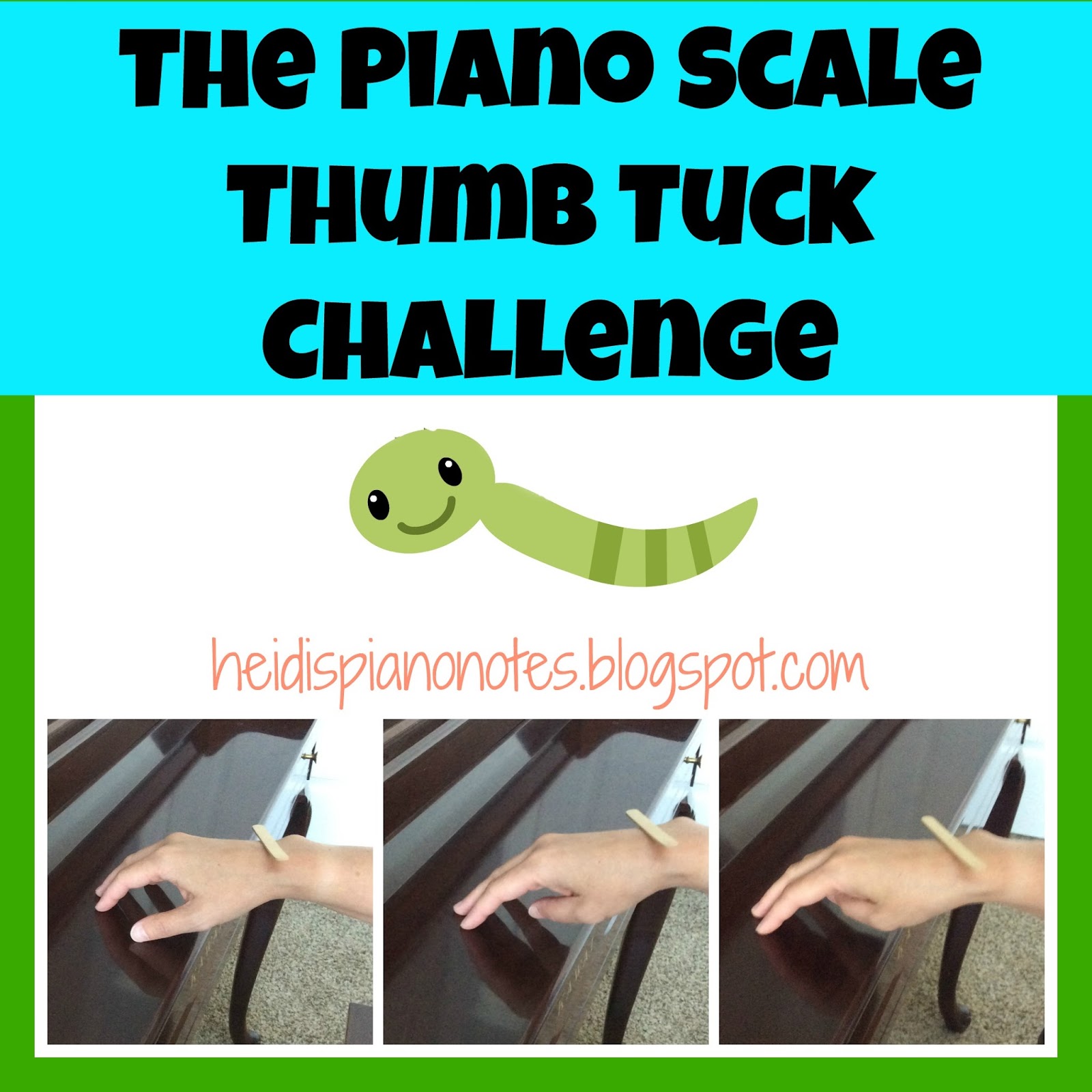 Heidi’s Piano Studio Piano Scale Thumb Tuck Challenge
