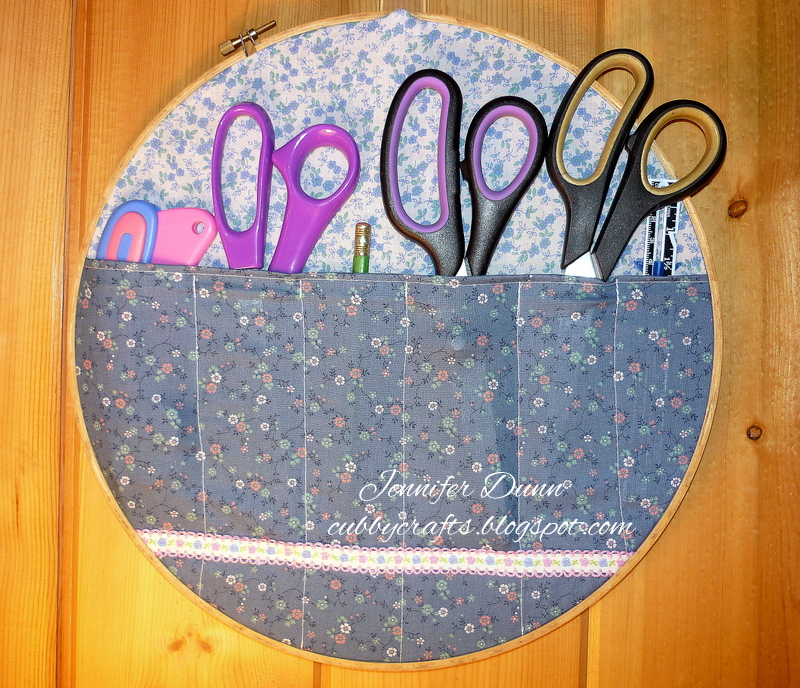 My Cubby Crafts Embroidery Hoop Storage