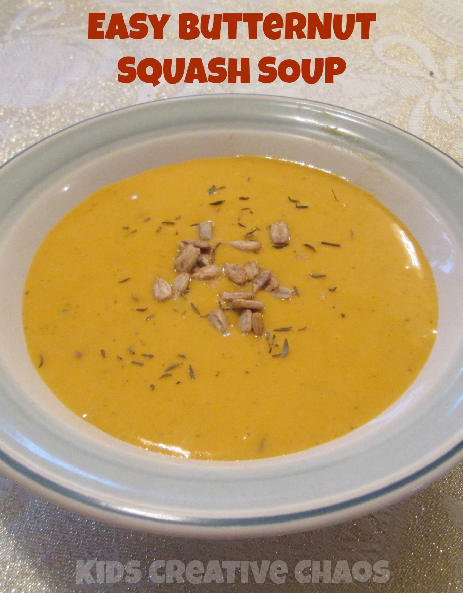 Easy Butternut Squash Soup Recipe - Adventures of Kids Creative Chaos