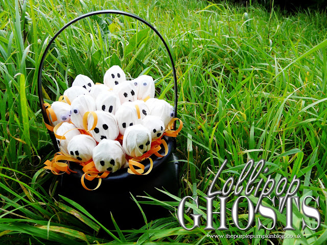 Lollipop Ghosts for Halloween Trick or Treat | The Purple Pumpkin Blog