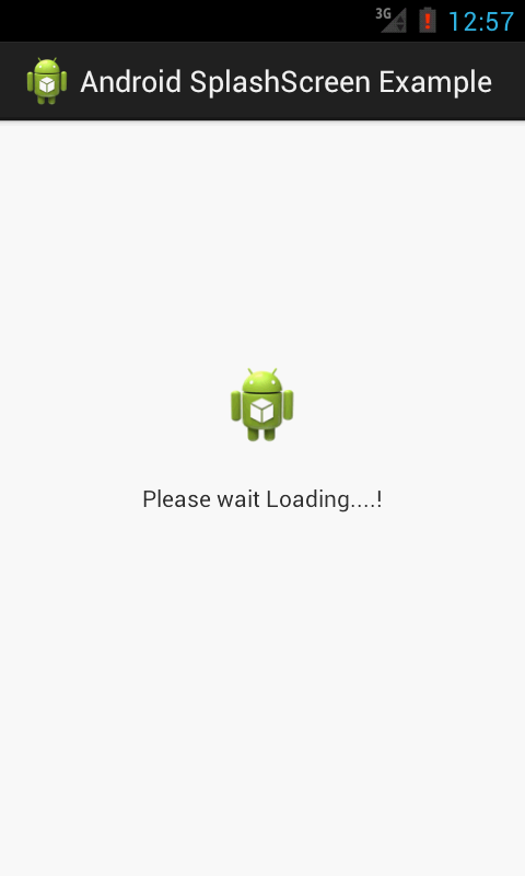 Android Development -Tutorials For Beginners: Android Splash Screen Example
