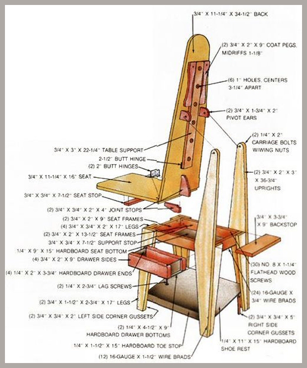 OSCA IRONING DIY Ironing Chair