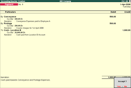 Recording A Payment Entry With Narration For Each Entry In Tally ERP 9 recording-a-payment-entry-with-narration-for-each-entry-in-tally-erp-9
