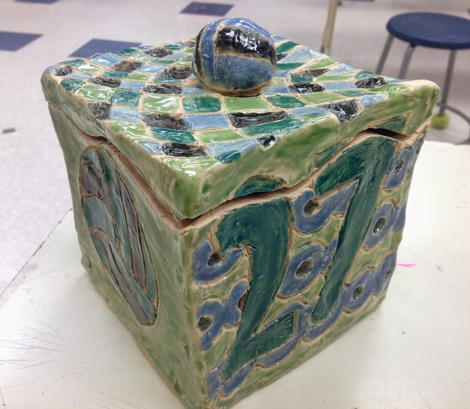 Miss Arty Pants Themed Clay Boxes