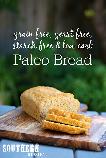 Yeast Free Paleo Bread Recipe - gluten free, low carb, grain free, yeast free, starch free, paleo