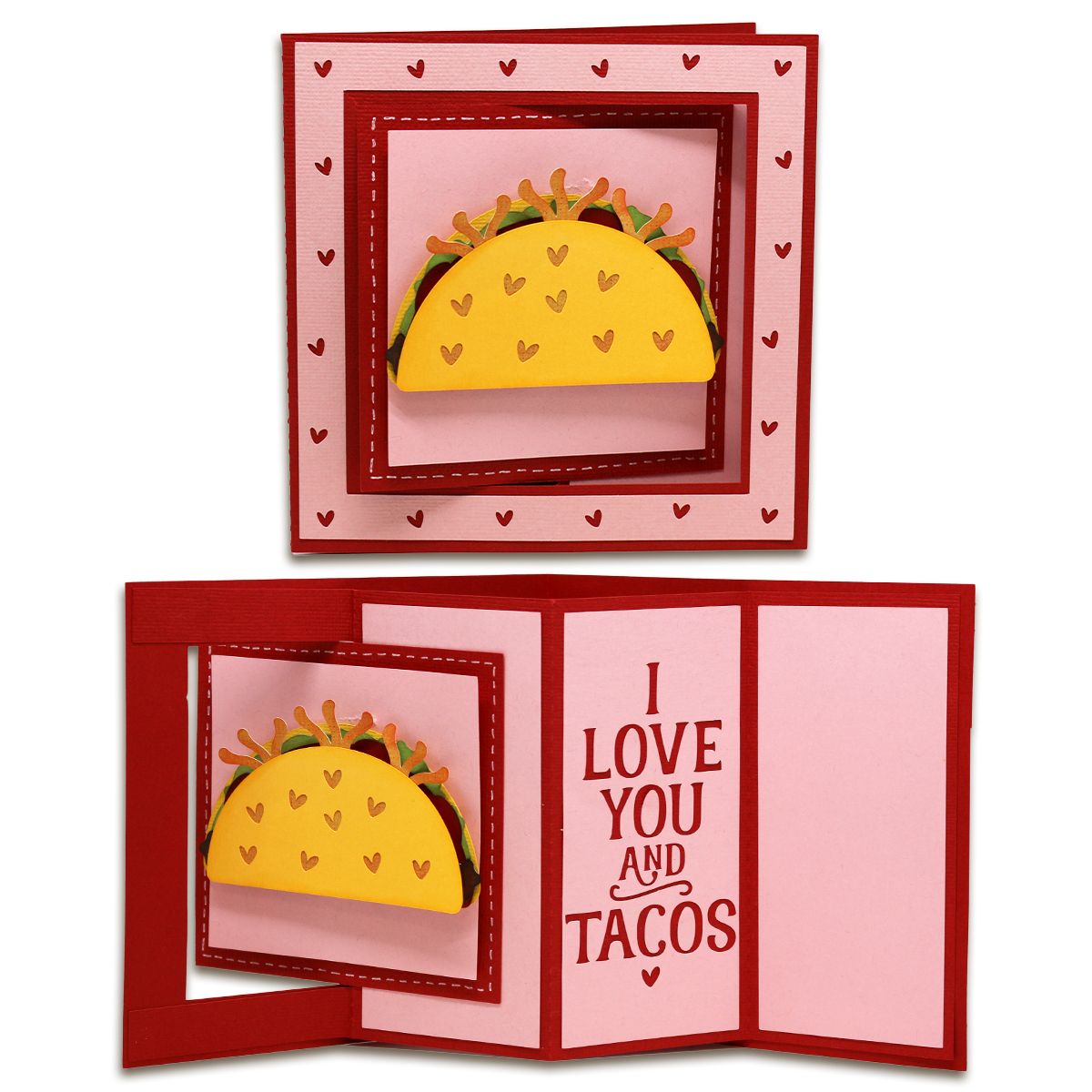 Valentine's Day Window Lever Cards Bits of Paper