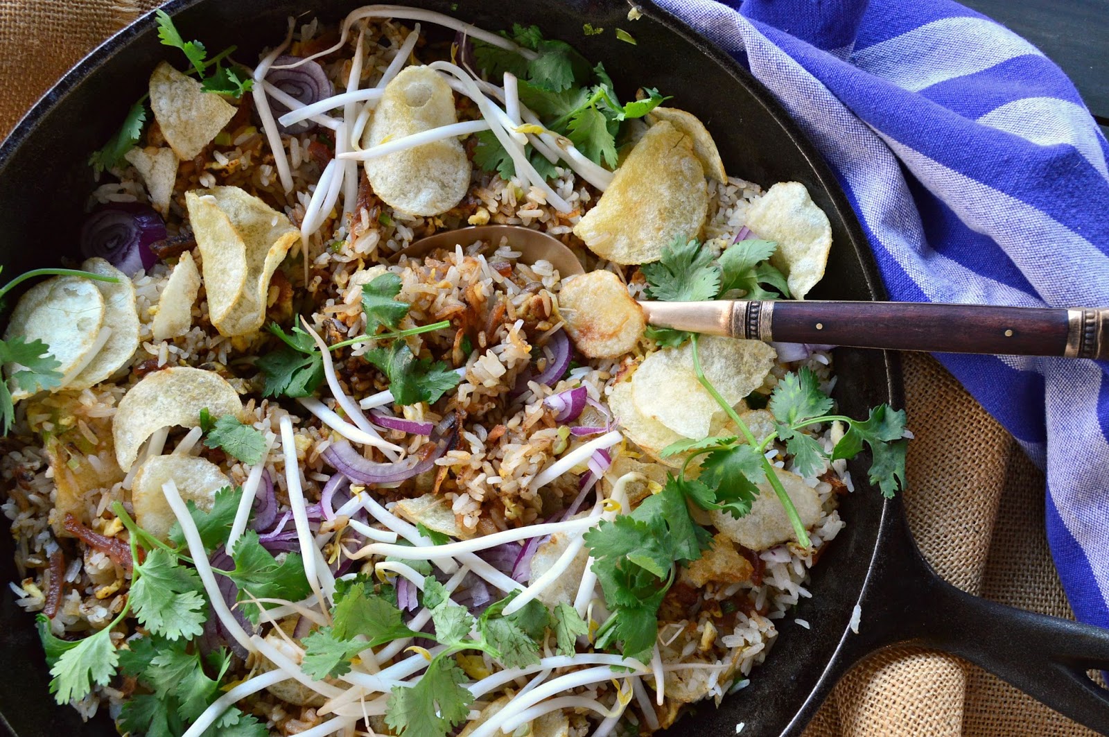 Fresh Fried Rice with Jerky and Potato Chips This Is How I Cook