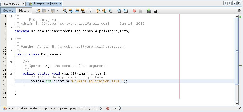 Tutoriales Java SE: Tutorial 03 - Desarrollo de una aplicación Java con ...