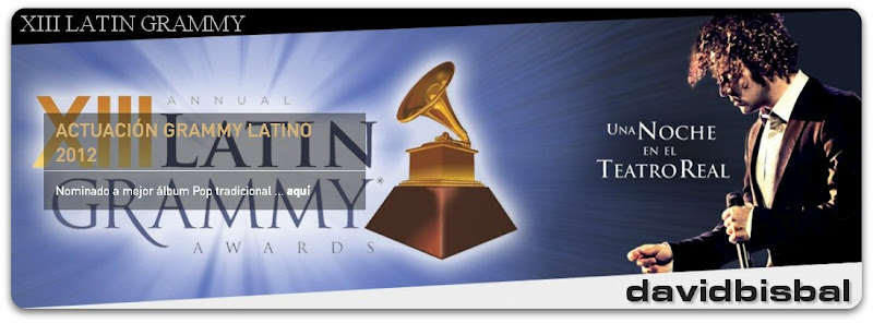 David Bisbal Latin Grammy 2012