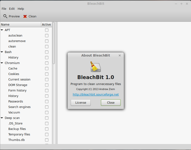 Sobat Linux Mint Anda (Freeware) Bleachbit Aplikasi Pembersih di Linux