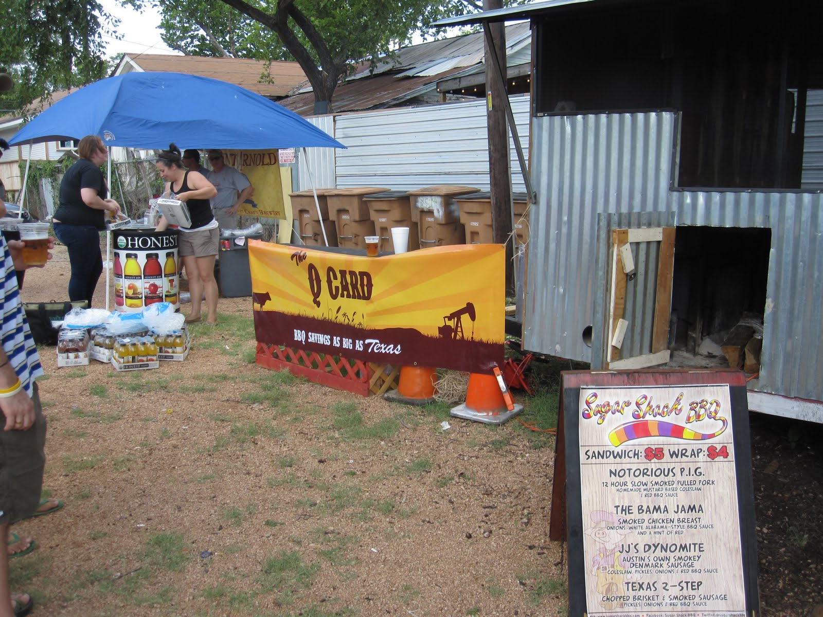 Man Up Tales of Texas BBQ™ Setting up for our Sugar Shack BBQ party