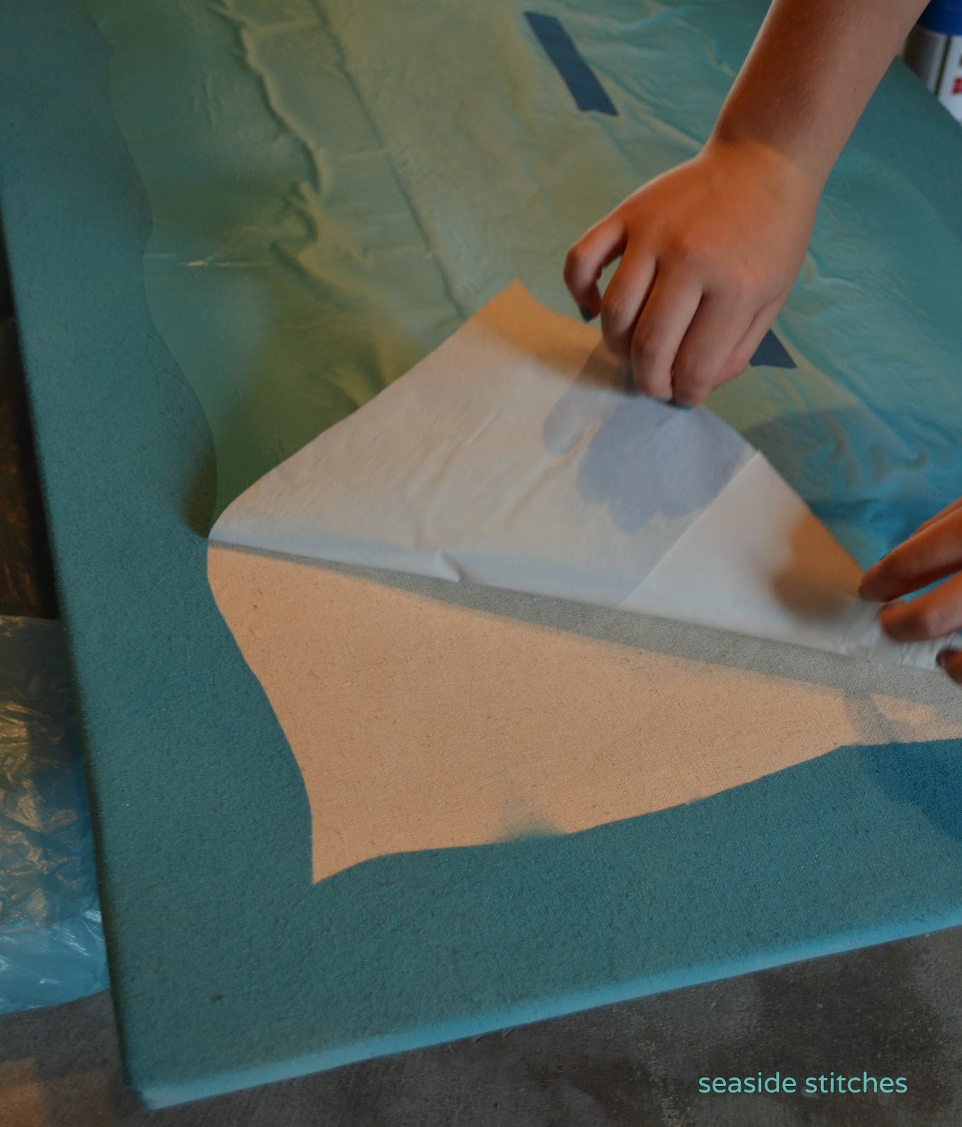 Seaside Stitches Giant Bulletin Board Tutorial