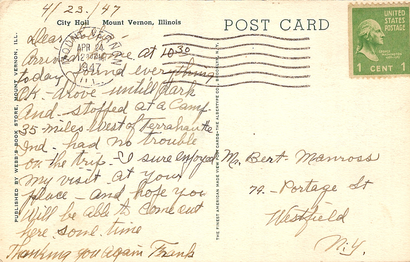 Teresa's Tangled Roots Those Places Thursday Mt. Vernon, Illinois