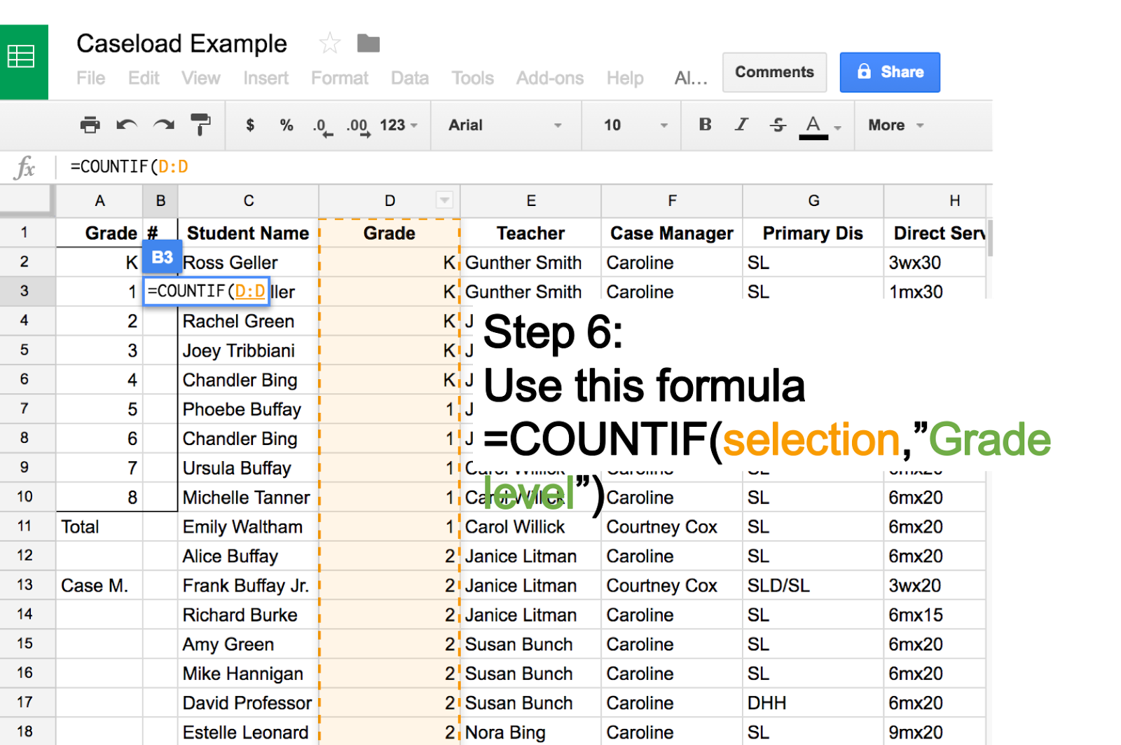 Speech is Heart Using Google Spreadsheets Caseload Management