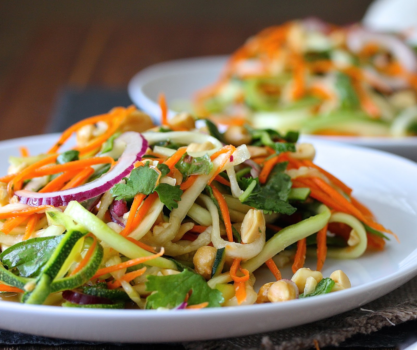 Vietnamese Zucchini and Carrot Salad with Peanuts Karen's Kitchen Stories