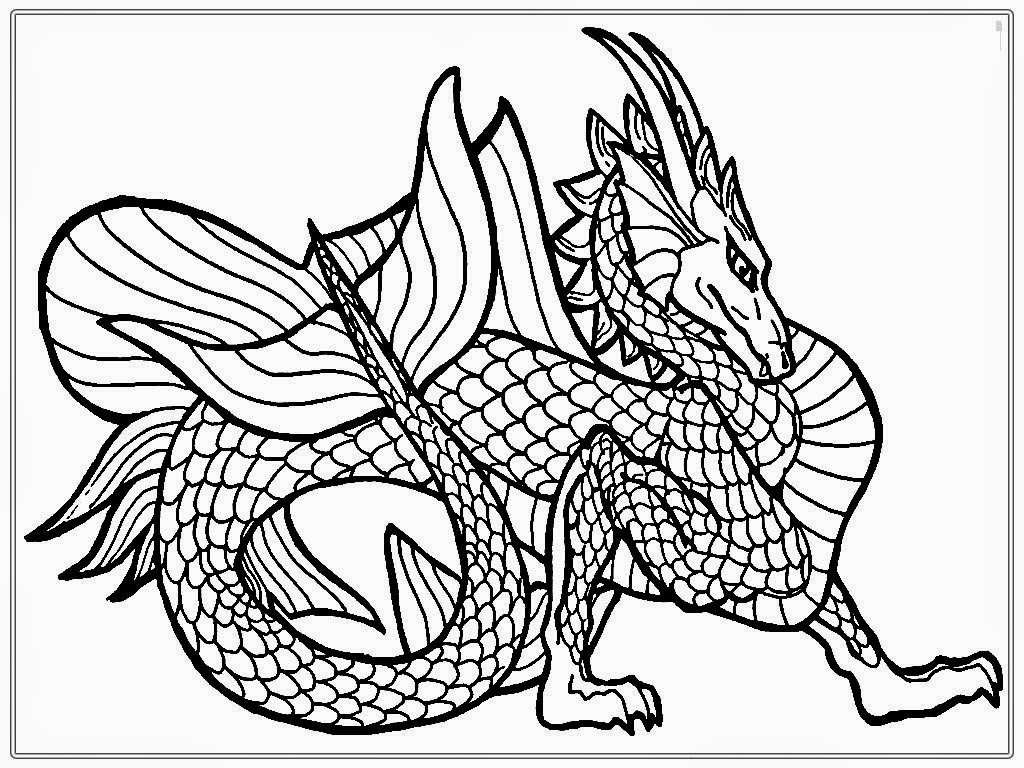 HD Realistic Dragon Coloring Pages Images  Free Coloring Book Images