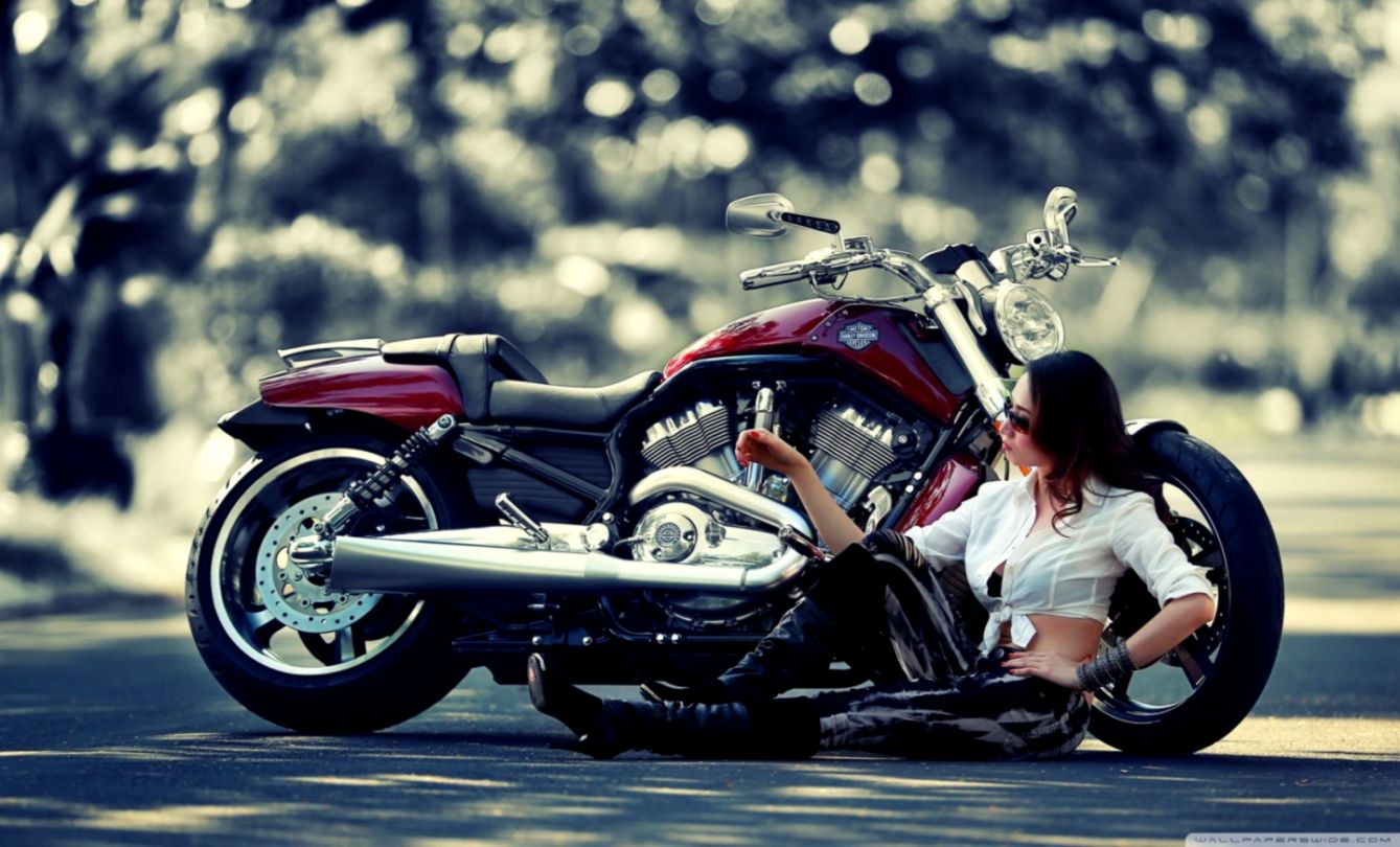 Motorcycle Wallpaper Of Girl