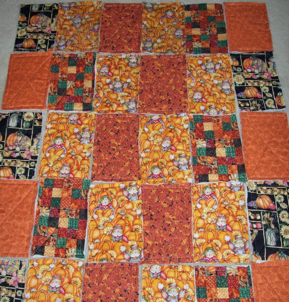 ~~Tea's Hope Chest~~: Setting A Tattered Rag Quilt~~Autumn