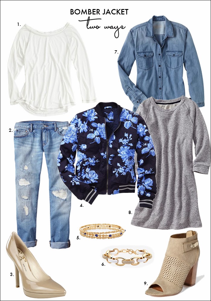 Daily Style Finds How to Wear Bomber Jacket Two Ways