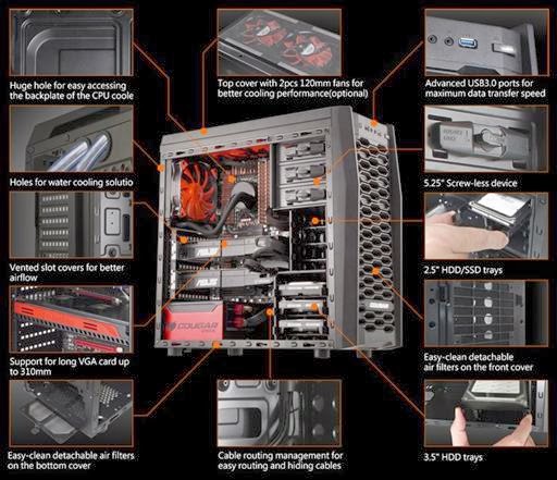 COUGAR MX300 Rugged Gaming Case Features