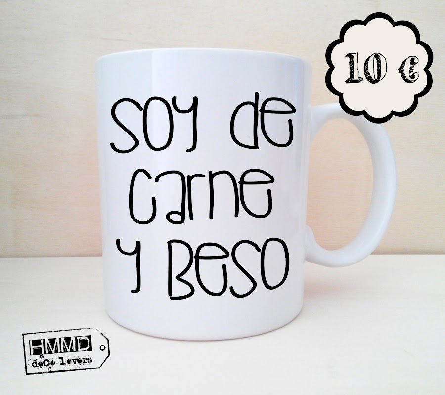 Tazas con mensajes de amor para empezar bien el día. Tazas románticas y baratas. Declara tu amor cada mañana. Declaración de amor, Acción Poética. No esperes a San Valentin. Mugs with romantic messages by HMMD Handmademaniadecor 