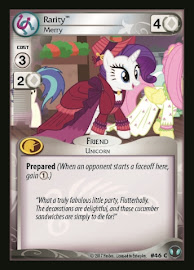 My Little Pony Rarity, Merry Defenders of Equestria CCG Card
