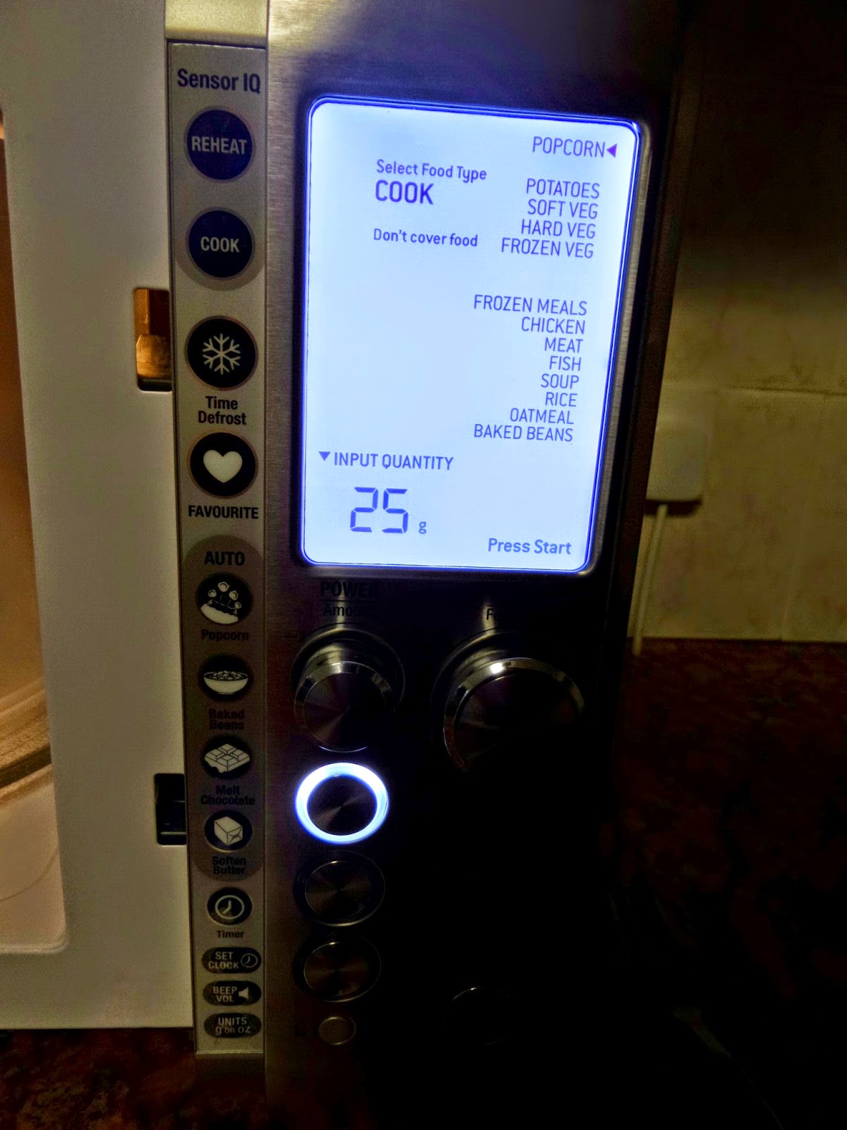Different functions of the Sage One Touch Microwave by Heston Blumenthal