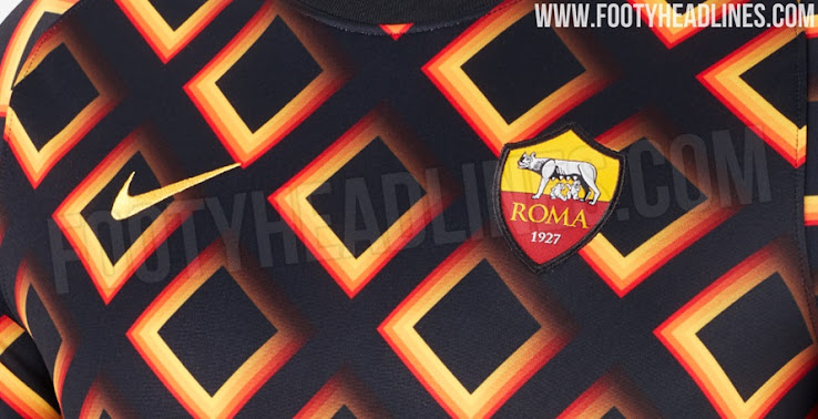roma pre match shirt