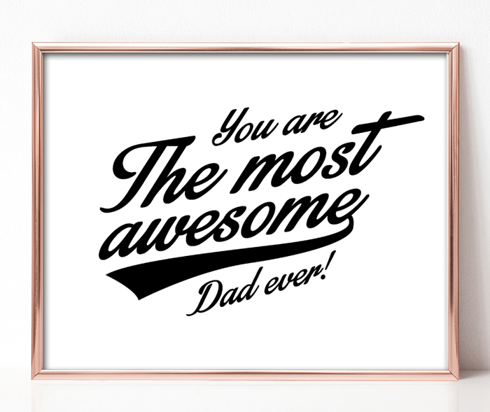Vintage Father's Day Printables | These EIGHT retro-logo-style printables are perfect for all of the dads! Frame and gift.