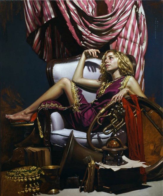 As pinturas a óleo estilo renascentista com toques surreais de Diego Dayer Diego Dayer arte pinturas a óleo estilo renascentista músicos