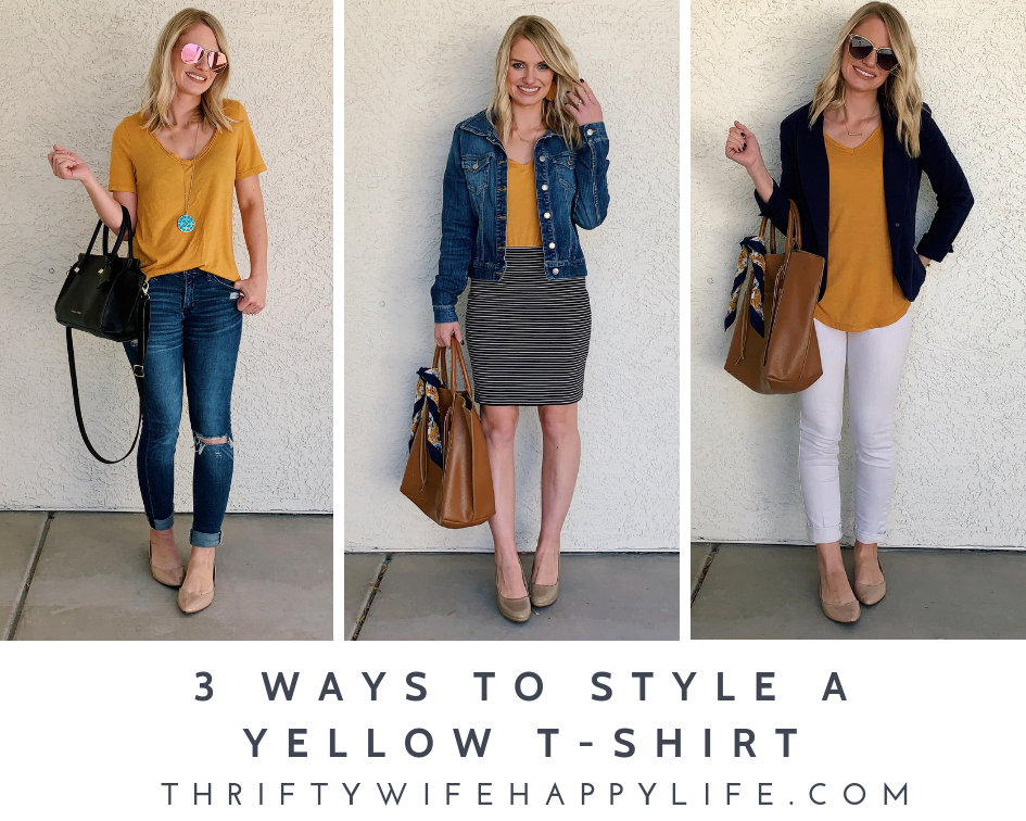 Yellow T Shirt Outfit Ideas