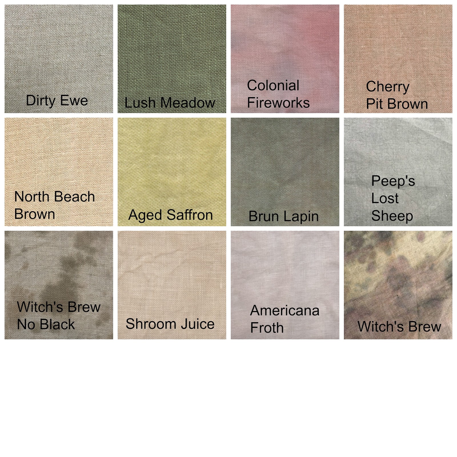 Dames of the Needle Linen Colors