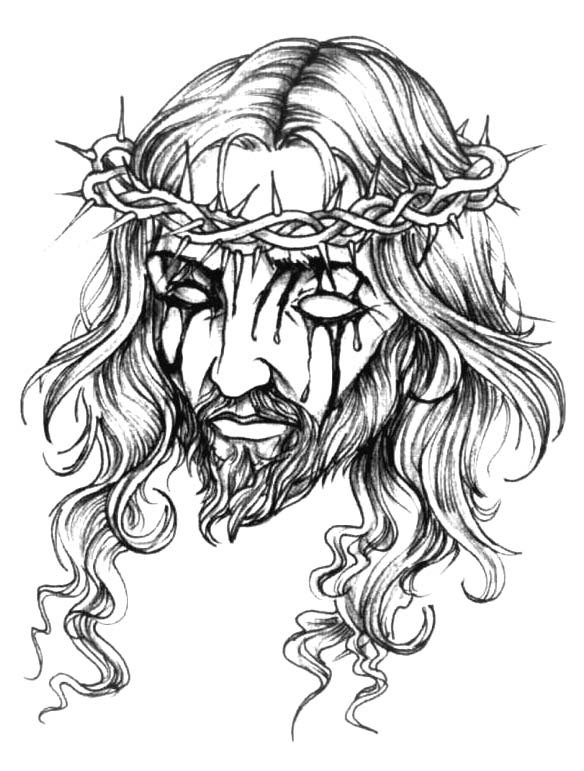 Тату христа эскиз