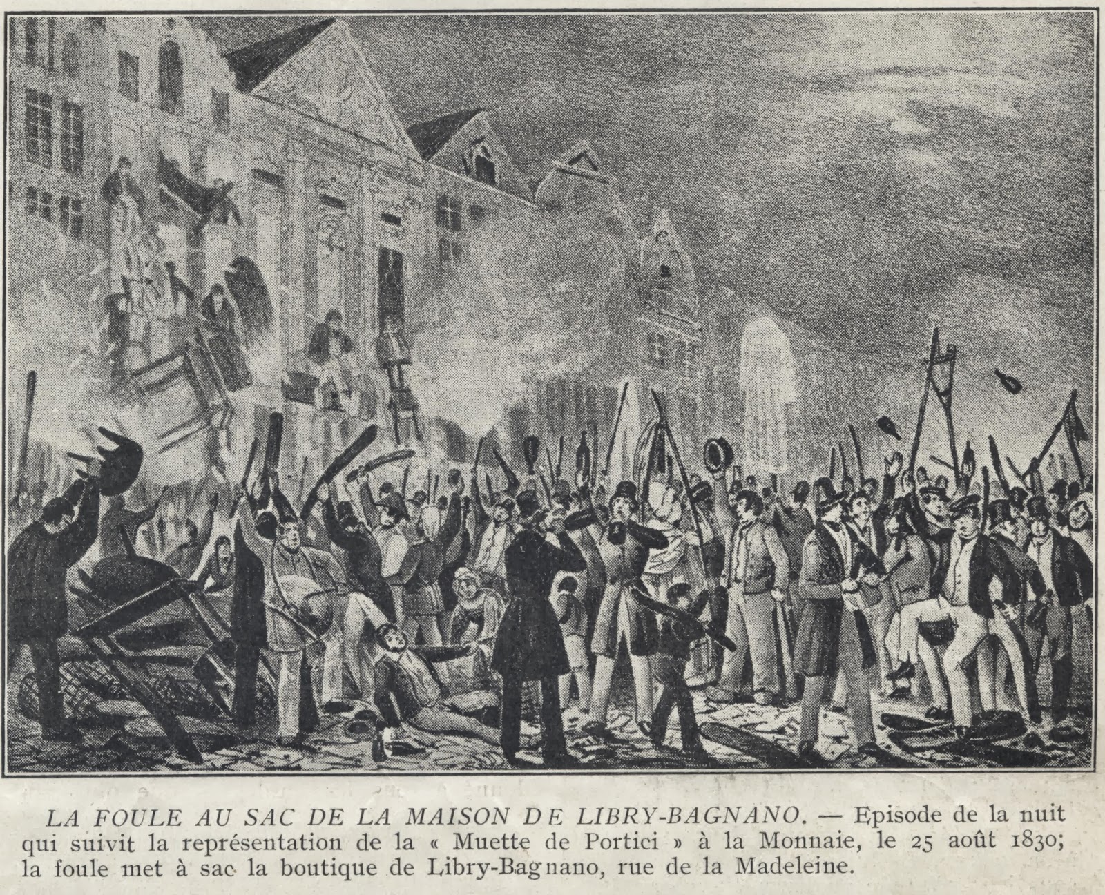 Onlusten aan huis Libry-Bagnano op 25 augustus 1830