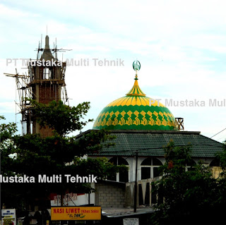 Kubah Masjid Dekoratif Warna - Copyright : PT Mustaka Multi Tehnik