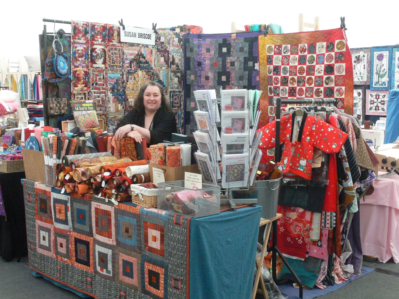 sashiko and other stitching Quilts UK at Malvern etc.